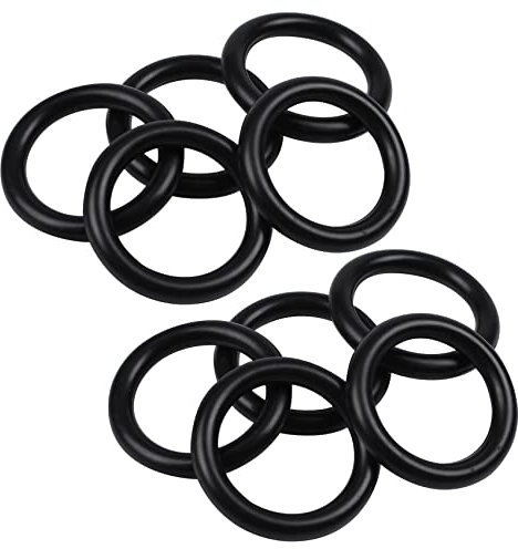 Feriany 10 Stueck 35mm x 5mm Gummi O Ring Oel Dichtung Dichtschiebe Schwarz