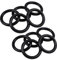 Feriany 10 Stueck 35mm x 5mm Gummi O Ring Oel Dichtung Dichtschiebe Schwarz