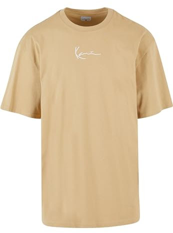 Karl Kani Herren KM-TE011-020-04 KK Small Signature Essential Tee Light Brown, L