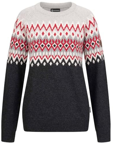 Giesswein Norweger Pullover Damen - Norweger Pullover Damen | Feinste Merino-Lammwolle mit Jacquard-Strick – warmer Wollpullover für kalte Wintertage
