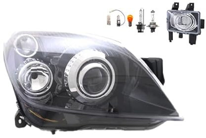 Johns, Scheinwerfer Hauptscheinwerfer passend für Opel Astra H 03/2004- Xenon D2S H7 RE + Nebelscheinwerfer + Leuchtmittel