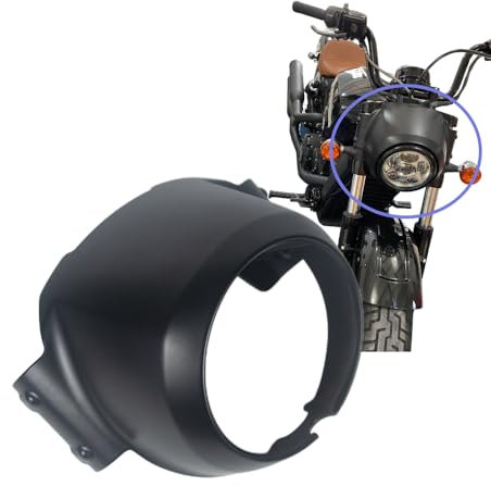 NANSENJPMP Motorradverkleidung für Indian Scout Bobber, Aluminium-Scheinwerferverkleidung, Scheinwerferverkleidung für Indian Scout (2015–2023) Scout Sixty (2016–2023) Scout Bobber Sixty (2020–2023)