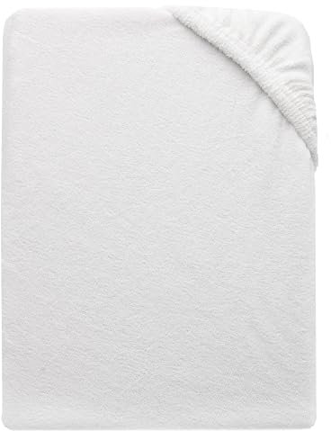 ZOLLNER Liegenbezug - langlebiger Schonbezug in 70x200 cm - waschbar bis 95°C - Baumwollmischung - mit umlaufendem Gummizug - in weiß - Oeko Tex® Zertifiziert