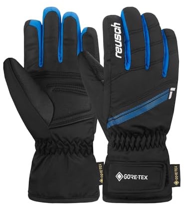 Reusch Gore-TEX Skihandschuhe für Kinder | warm, wasserdicht & Winddicht | atmungsaktiv, Winterhandschuhe mit Klettverschluss, für Ski & Outdoor, Größe 3-6,5, Tommy GORE-TEX Junior