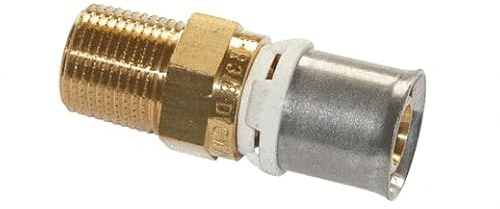 PB TUB Mâle fixe laiton à sertir pour système multicouches 1 - 26 - Raccord et tube