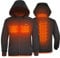 iHEAT Herren Beheizbare Jacke, Wasserdicht Winddicht warm Softshell Winterjacke mit QC3.0 14400MAH Akku, Beheizte Jacken für Outdoor Wandern (DE/NL/SE/PL, Alphanumerisch, M, Regular, Regular, Black)