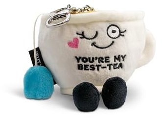 Punchkins Teacup Bag Charm, Plush Accessory and Hanging Decoration for Purse, Handbag, Backpack, Funny Meme Gift