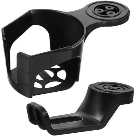 OSALADI 2pcs Headphone Holder Stand for Desk Clamp-On Desk Cup Holder 360° Swivel Water Bottle Stand Under Desk Headset Hanger Coffee Cup Holder