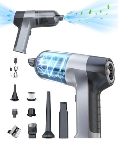 Handheld Vacuum, 2 in 1 Car & Home Cleaner - 15000Pa, Cordless, 7Pcs Accessories