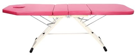 Tragbare Massageliege, Kosmetikliege, 3-fach klappbarer Massagestuhl, Aluminiumrahmen, Beauty Salon, Spa, Tattoo-Liege, klappbarer und verstellbarer Kosmetikstuhl für Massage, Akupunktur, Sc