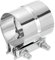 Sourcing Map 304 Stainless Steel Exhaust Clamp, 2-3/4 OD to 2-3/4 ID, Silver