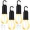 4 lámparas de camping: lámpara de camping recargable, lámpara de tienda de campaña, linterna LED de camping, linterna recargable con gancho, resistente al agua, LED para camping, cortes de energía de
