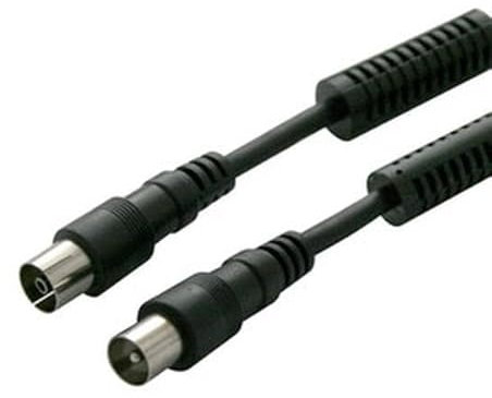 Brightium Cable de conexión para TV, longitud 2.5m, color negro, ideal para conectar dispositivos de audio y video a pantallas.
