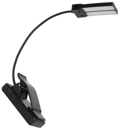 BESPORTBLE Led Klavierlampe Klemmlampe Tischleuchte Wiederaufladbare Leselampe Musiklicht Buchlichter Notenleuchte Schreibtischlicht