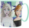 CARTOON Tazza in plastica riutilizzabile adatta al microonde BPA Free capacità 350 ml tazza per bambini (Frozen)