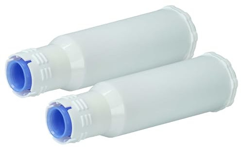 vhbw 2x Wasserfilter Filter kompatibel mit Krups Espresseria Automatic EA8010, EA8010de Kaffeevollautomat, Espressomaschine Weiß