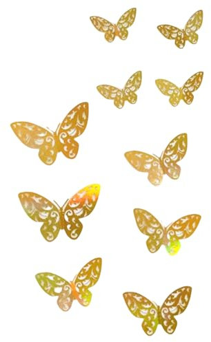 Adesivo 3D a forma di farfalla, per ufficio, soggiorno, camera da letto, camera da letto