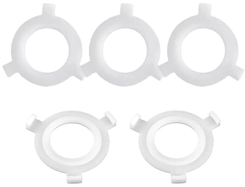 5 PCS E27 to E14 Lamp Shade Adapter Ring – Light Shade Reducer Rings for Pendant Lights, Convert Large Screw Fitting to Small Cap, Easy Fit Lamp Holder Converter for Ceiling Fixtures