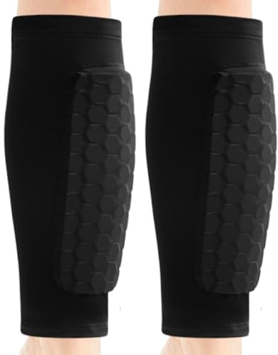 Schienbeinschoner – Honeycomb Shin Shield, Ski Shin Defender | Atmungsaktive Sport-Schienbeinpolster, Fußball-Beinschoner für Kinder und Erwachsene