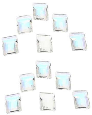Gogogmee 30 Piezas Gemas Uñas Cristal Transparentes Pedrería Uñas Cristales para Fiestas Bodas