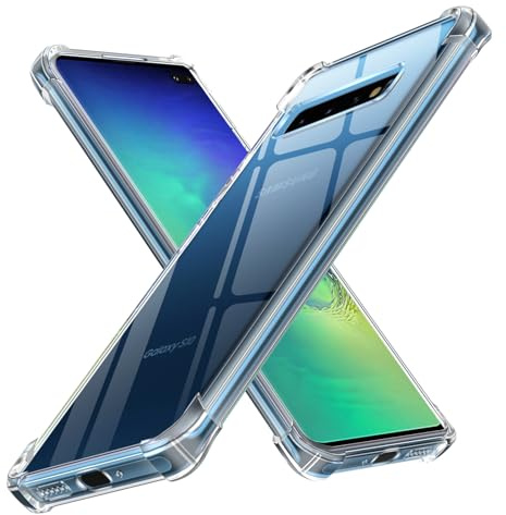 Olgary Hülle für Samsung Galaxy S10+ / S10 Plus,Handyhülle Klare Stoßfeste Dünne Silikon Anti-Kratzer Transparent TPU Rückseite für Samsung S10+ / S10 Plus 6.4(Durchsichtig)