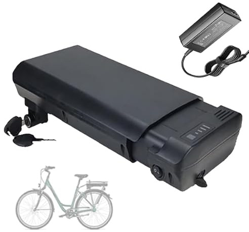 JHKJ 36V 8Ah 10Ah Luggage Rack Lithium Battery 24V 10.5Ah 10Ah 12Ah 8.7Ah Ebike Lithium Li-ion Rear Rack Battery for 0-400W Motor Kit with Charger