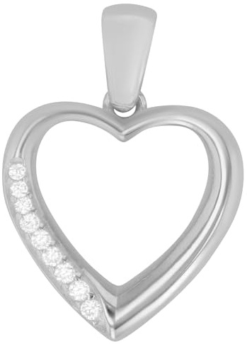 Akzent Anhänger für Damen in 925 Silber, 100% Wasserfest & Hautverträglich