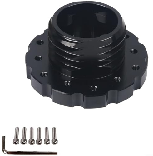 Opatiny Steering Wheel Base Adapter for Thrustmaster T300 T500 for TS-PC TX, Aluminum Sim Racing Mount Black