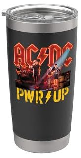 AC/DC Rock Music Band PWRUP Bühnenlichter Doppelwandiger Edelstahl-Thermobecher