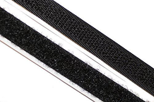 dalipo 18003 - Klettband selbstklebend - Farbe: schwarz - Breite: 10 mm