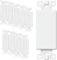 ENERLITES Blank Adapter Insert for Decorator Wall Plates, Unbreakable Polycarbonate Thermoplastic, ETL Listed, 6001-W-10PCS, White, 10 Piece