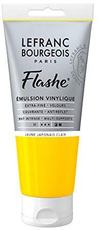 Lefranc Bourgeois Flashe Acrylique Tube 80ml Jaune Japonais Clair