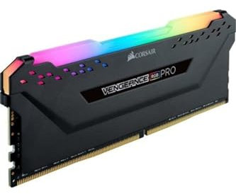 Corsair Vengeance RGB PRO 16GB (1x16GB) DDR4 3600 (PC4-28800) C18 Arbeitsspeicher, AMD Ryzen optimiert – schwarz, CMW16GX4M1Z3600C18