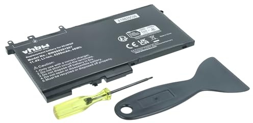 vhbw Akku kompatibel mit Dell Latitude 5290, 5280, 5488, 5288, 12 5290, E5288, 5590 Notebook (4200 mAh, 11,4 V, Li-Ion)
