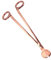 Ainkou Coupe-mèche de bougie en acier inoxydable - Coupe-mèche - Pour lampe à huile - Accessoires de bougie - Ciseaux - 17,8 cm (or rose)