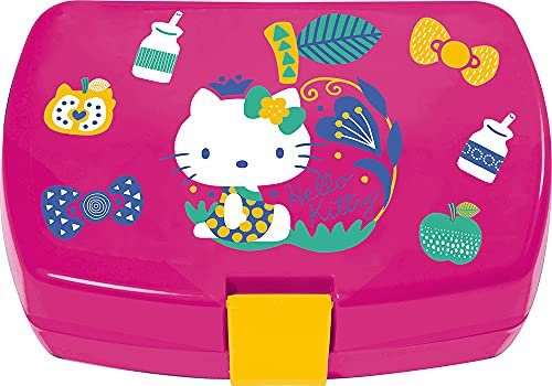 Fun HELLO KITTY Box mit Trinknapf, H 6,5 x B 17 x T 13,5 cm für Kinder