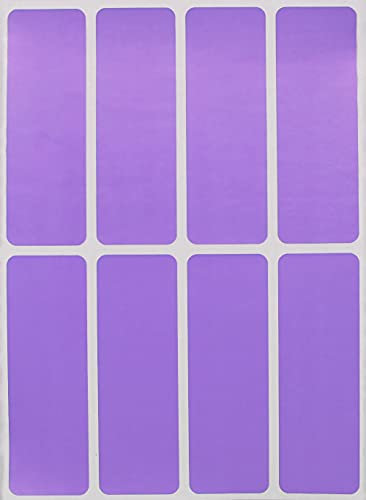 Royal Green rechteckige farbige Aufkleber zum Schreiben, Organisieren, Bewegen und Versenden, 7,6 x 2,5 cm Etiketten für Zuhause, Büro und Schule, 120-Pack (Pastell Lila)