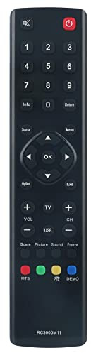 Ajuste remoto reemplazado para Kalley Smart TV Control remoto RC3000M11