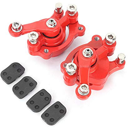Pinza Freno Minimoto Cinese + Pinza Freno a Disco Sostituita Pastiglia Anteriore Pinza Freno a Disco Posteriore con Pastiglie Freno Adatta per Mini Moto Kid Atv Quad Auto