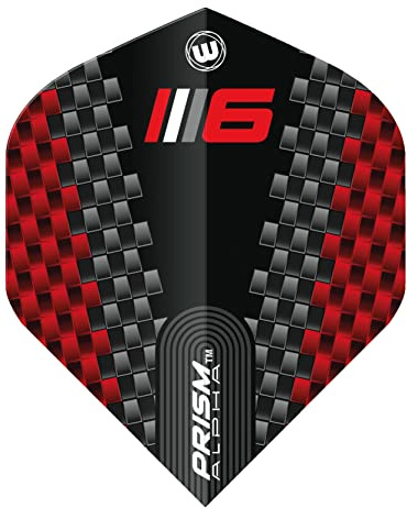 WINMAU Prism Alpha Blade 6 Design Dart Fights - 1 set per pack (3 flights in total) (Chevron)