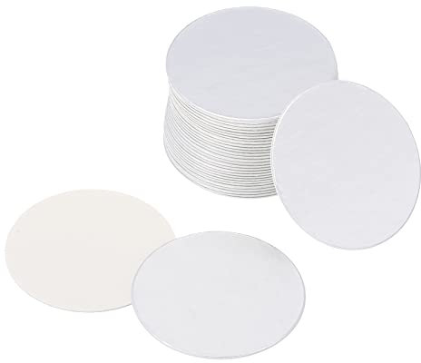 PATIKIL 26mm/1.02 Aluminum Foil Cap Liner, 75 Pack Resistant Tamper Induction Heat Sealer Sealing Liners for PE Plastic Bottle Jar Lid