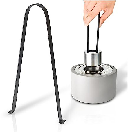 Firell Brennkammer-Wechsel Zange - Zubehör für Ethanol Tischkamine | 22cm Länge | Edelstahl-Zange für schnellen Brennertausch ohne Abkühlzeit | Passend für alle gängigen Tischkamin-Modelle