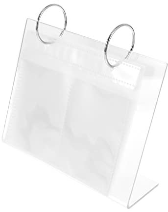 NUOBESTY 1 PC Home Flip Book Kalender Kamera DIY Haushalt Sammelalbum Halter Stehend Aufbewahrung Für Erinnerungsbilder Farbe Transparent Dekoration Familie Dekorativ Einfache