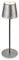 BRILONER - LED Tischlampe kabellos mit Touch, dimmbar in Stufen, höhenverstellbar, Nachttischlampe, Leselampe, LED Lampe, Campinglampe, Tischleuchte, Akkulampe, Outdoorlampe, 38x12 cm, Antik-Silber