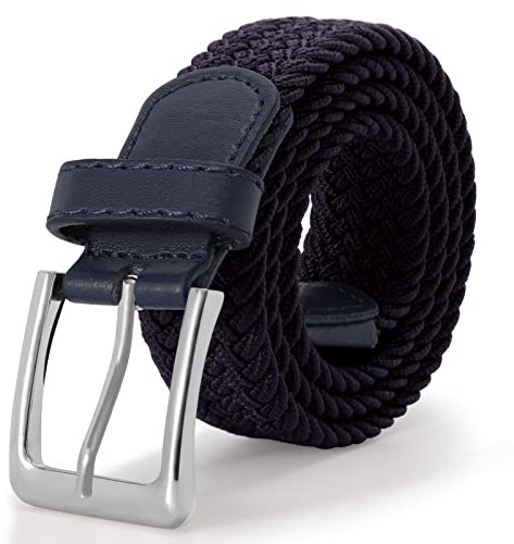 XZQTIVE Gürtel Kinder Stretchgürtel für Mädchen und Jungen, Blau, 75cm