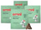 Omni Dog Training Treats for Shiny Coats - Natural Dog Treats with Omega 3, 6, Magnesium & Beta Carotene for Healthy Skin - Plant Based, Vet Formulated for Puppy & Adult, 70g x 4 Case