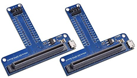 KLKNE 2 x T-Typ-Erweiterungsadapter für Microbit Breadboard Python grafische Programmierschnittstelle für BBC Microbit