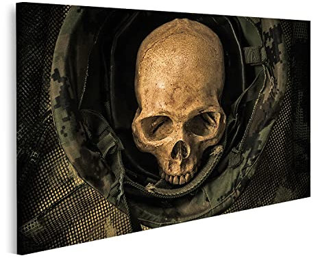 Prime Bild auf Leinwand Totenkopf Schädel Poster, Leinwandbild, Wandbilder