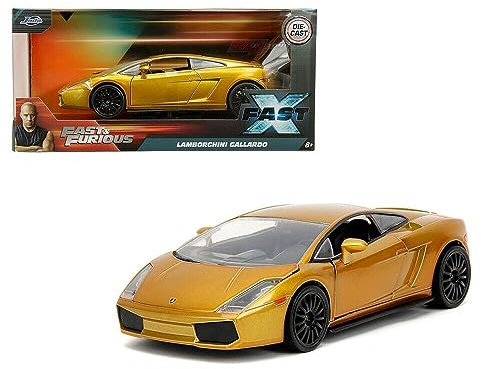 JADA Toys 34924 1/24 Fast and Furious Lamborghini Gallardo Gold F&F X Lamborghini Gallardo