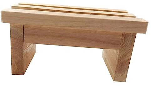 Holibanna Tabouret Bas en Bois Banc à Marches en Bois Escabeaux pour Adultes Petit Escabeau en Bambou Lit Portatif pour Tout-Petit Escabeaux Adultes Tableau Petit Tabouret en Bois